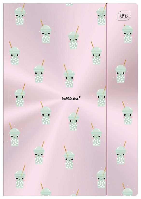 Složka lesklá Bubble tea A4