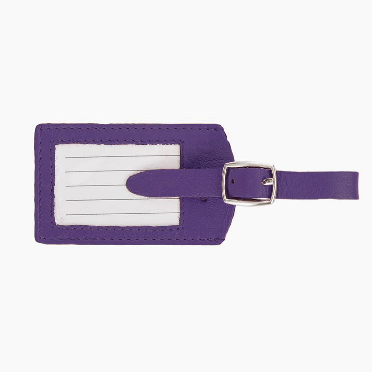 Kožená visačka BECKMANN Purple