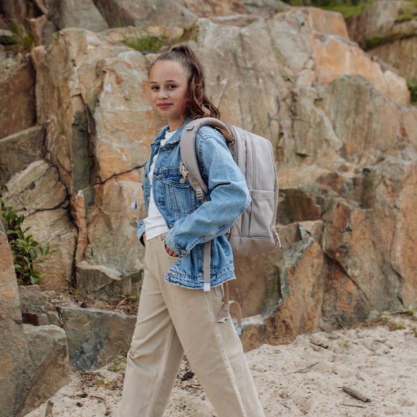 Školský batoh Urban midi Beige BECKMANN