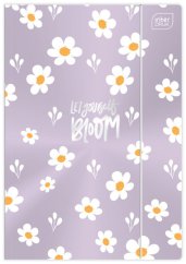 Zložka Bloom metalická A4