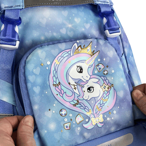 Školní batoh Classic Unicorn Ice Blue BECKMANN