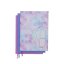 Set 3 elastických textilných obalov na knihy Tie Dye