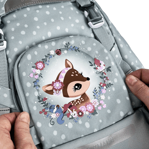 Školský batoh Classic Forest Deer Dusty Mint BECKMANN 2024