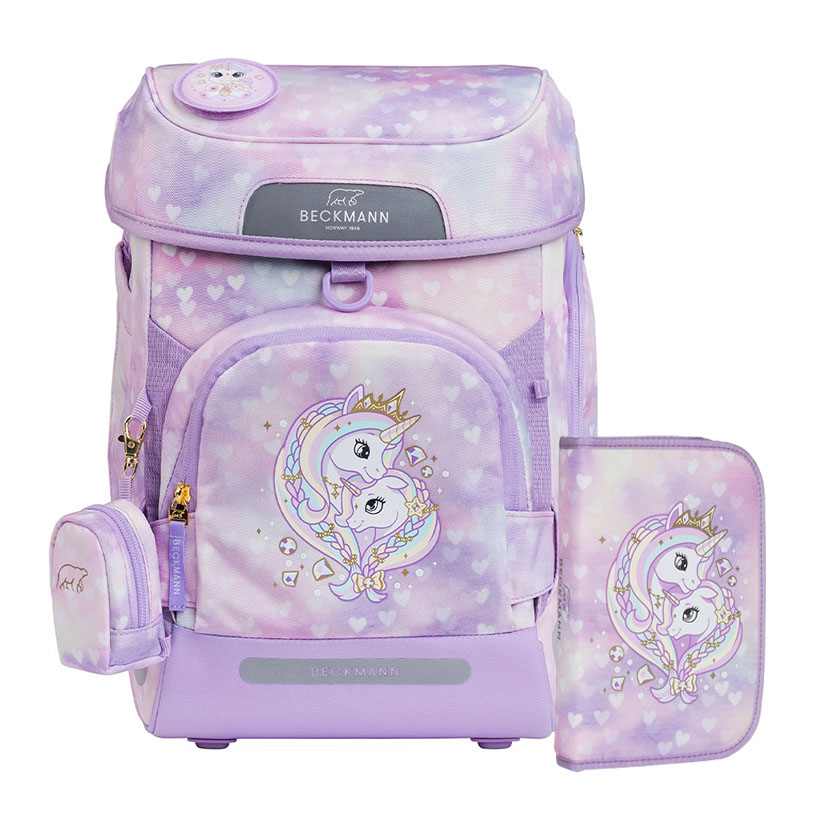 Školní mini set Premium AIR Unicorn Purple BECKMANN