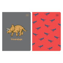 Sada dvoch zošitov s pomocnými linajkami Triceratops