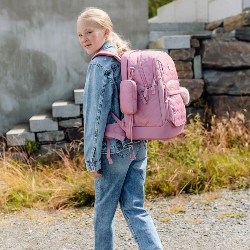Školský batoh Sport AIR Padded Heart Rose 30l BECKMANN 2025