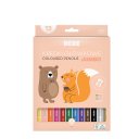 Trojhranné JUMBO pastelky Forest 12 ks