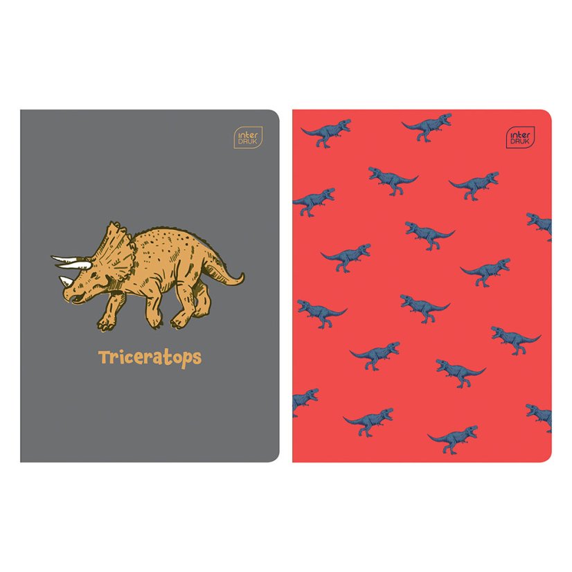 Sada dvou sešitů s pomocnými linkami Triceratops