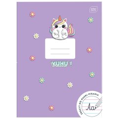 Písankový sešit YUHU Purple A4 s pomocnými linkami