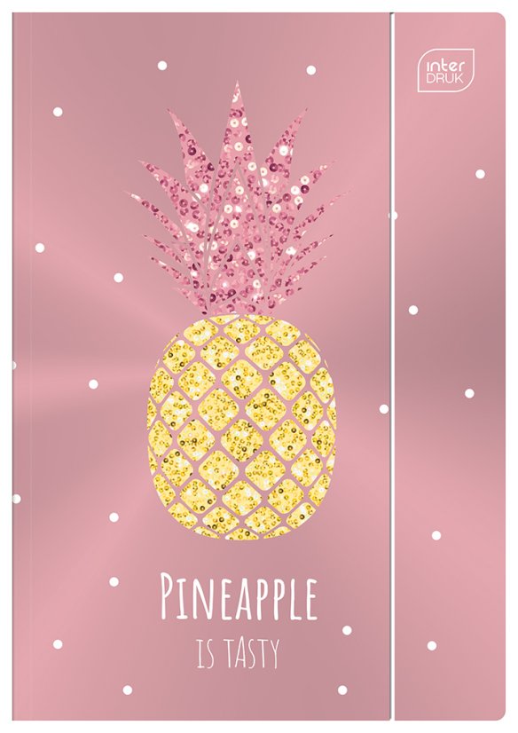 Zložka Pineapple metalická A4