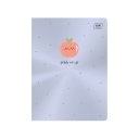 Sešit metalický Peach A5 32 listů čtverečkovaný