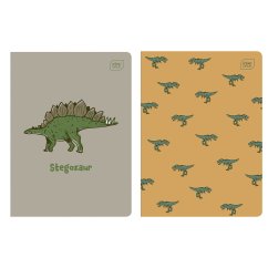 Sada dvoch zošitov s pomocnými linajkami Stegosaurus