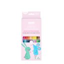 Pastelky BEBE Pink trojhranné obojstranné 12ks