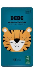 Trojhranné pastelky 12 ks Tiger