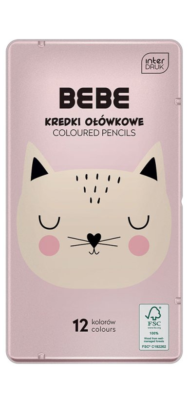 Trojhranné pastelky 12 ks Cat