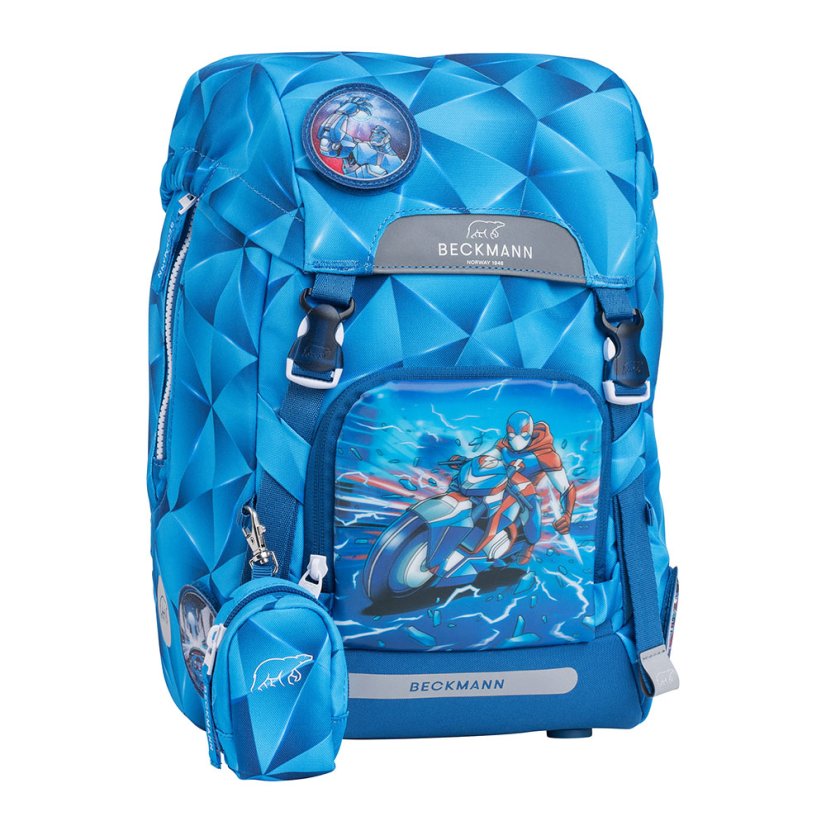 Školský batoh Classic Blue Lightning BECKMANN