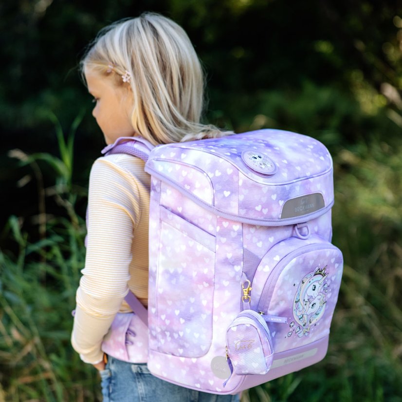 Školská aktovka Premium AIR Unicorn Purple BECKMANN