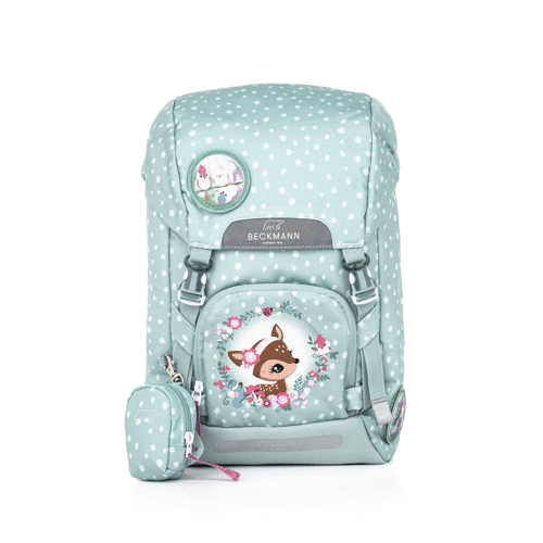 Školský batoh Classic Forest Deer Dusty Mint BECKMANN 2024