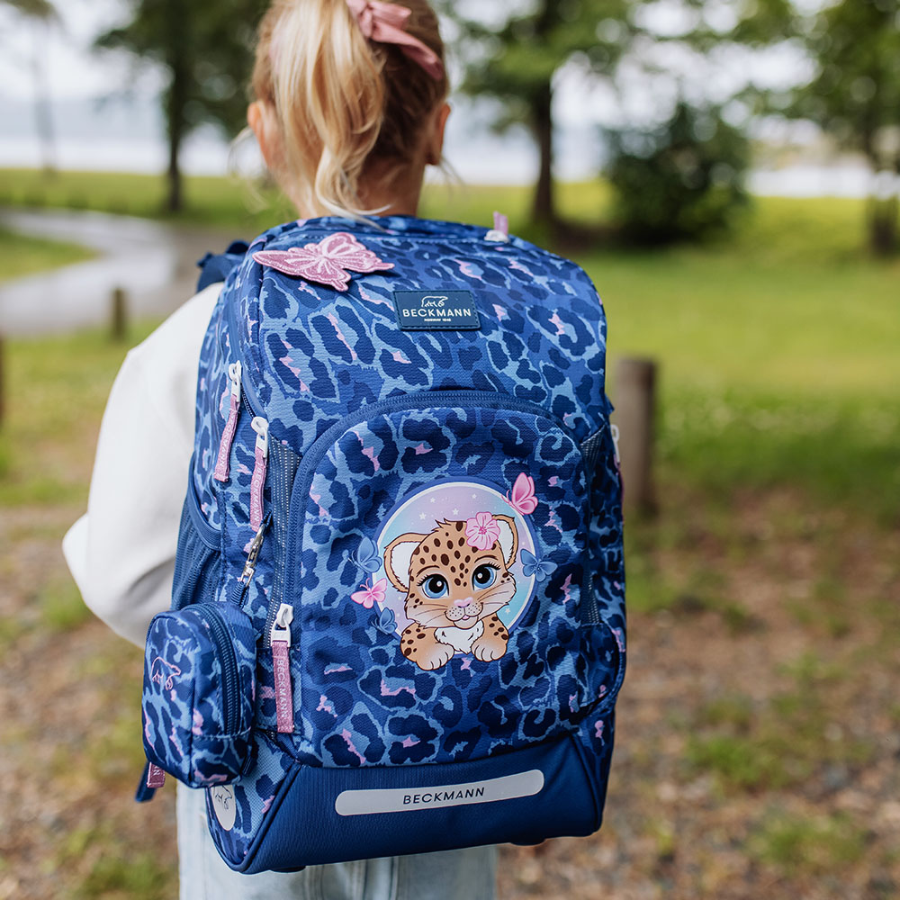 BECKMANN Button Bag Cheeta - Schulranzen Anhänger Mit Buttons Für Kinder