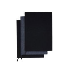 Set 3 elastických textilných obalov na knihy Black