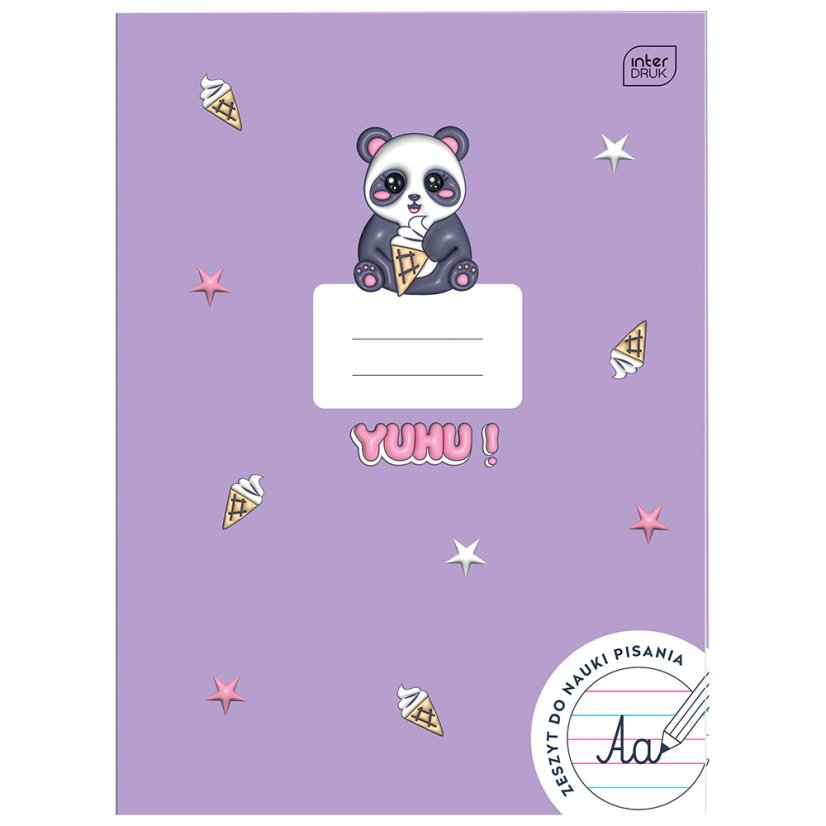 Písankový sešit YUHU Panda A4 s pomocnými linkami